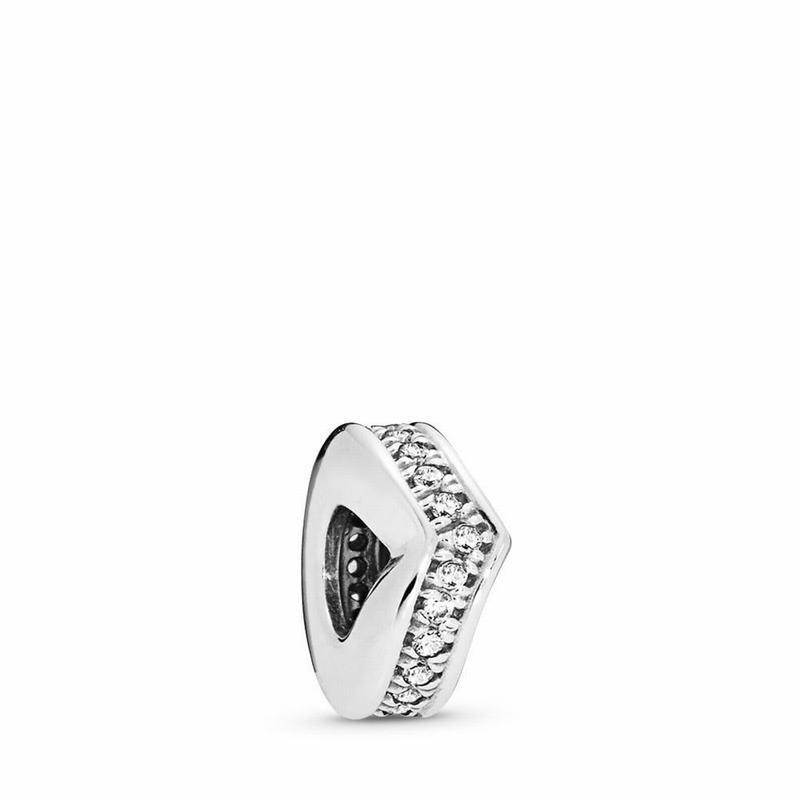 Pandora Shimmering Wish Spacer Charm - Sterling Silver/Cubic Zirconia - Canada | GL7932RD